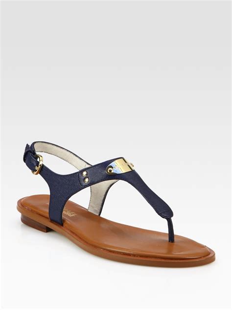 michael kors sandalen plate thong|Michael Kors genuine leather sandals.